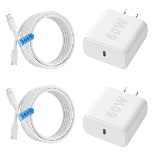 60W Super Fast Charger Type C for Samsung, 2Pack USB C Android Phone Charger Wall Block & 10FT/3M Fast Charging USBC Cable Cords for Samsung Galaxy S26 Ultra/S26+/S26/S25Ultra/S25/S24+/S23/S22/S21/S20 60W Super Fast Charger Type C for Samsung, 2Pack USB C Android Phone Charger Wall Block & 10FT/3M Fast Charging USBC Cable Cords for Samsung Galaxy S26 Ultra/S26+/S26/S25Ultra/S25/S24+/S23/S22/S21/S20